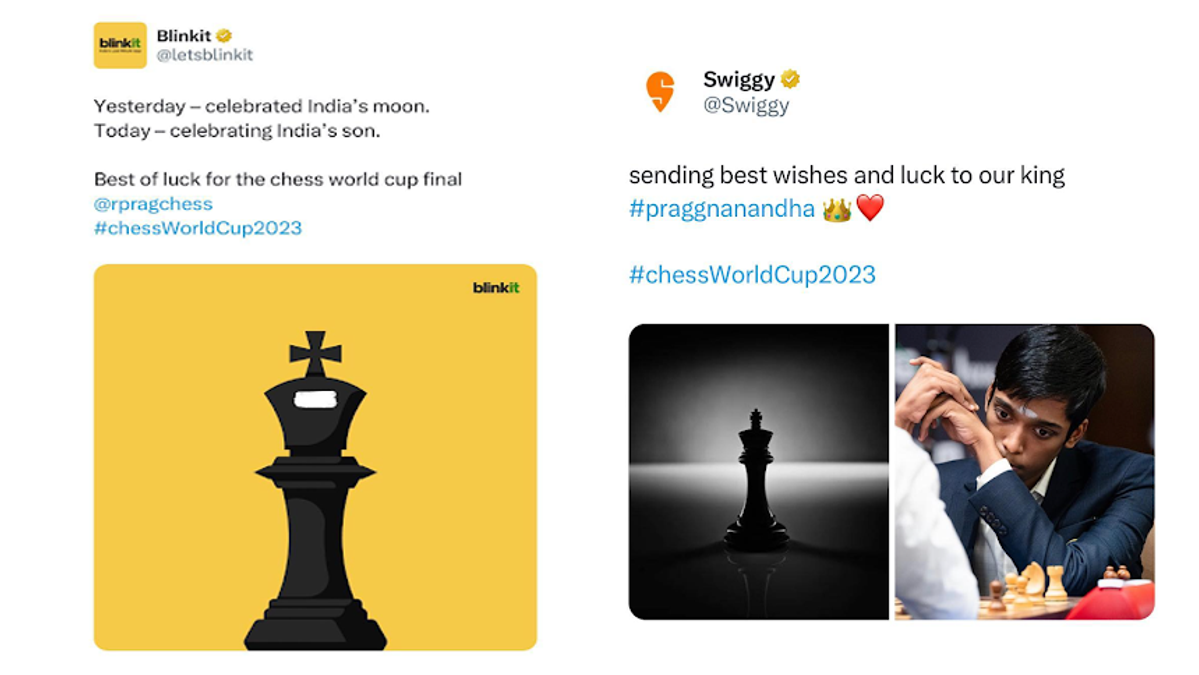 R Praggnanandhaa: 'More dangerous than Pepsi & Mentos.' Swiggy