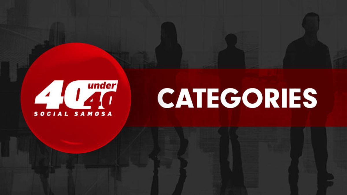 Social Samosa 40 Under 40 Nominate across 10 categories!