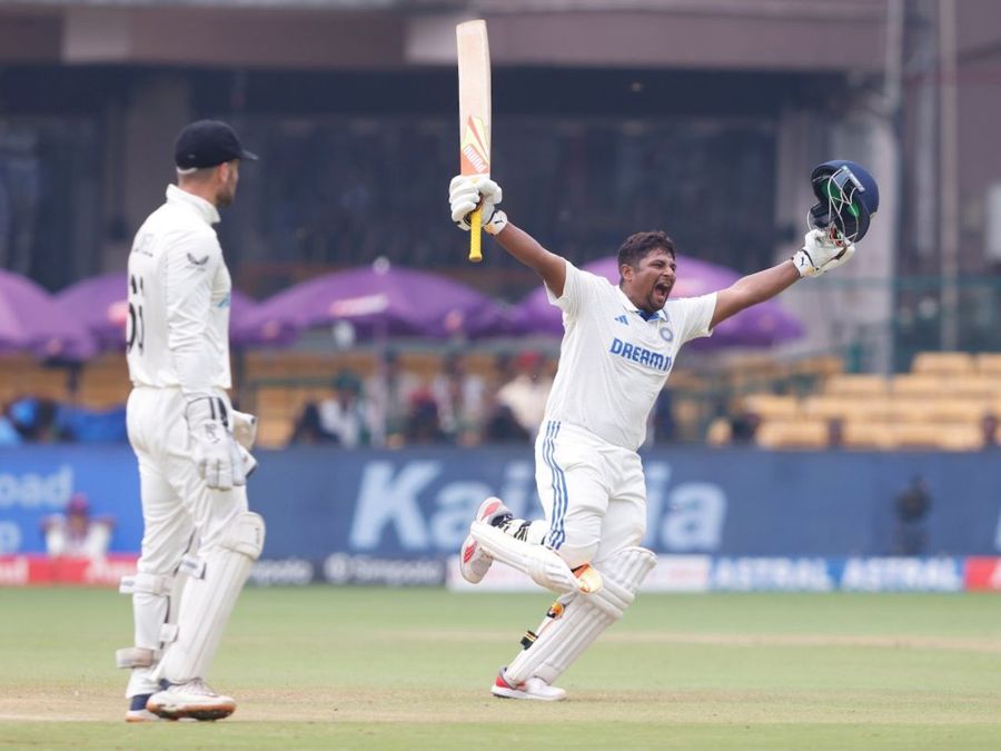 WATCH Emotional Sarfaraz Khan revels after scoring his first ton for