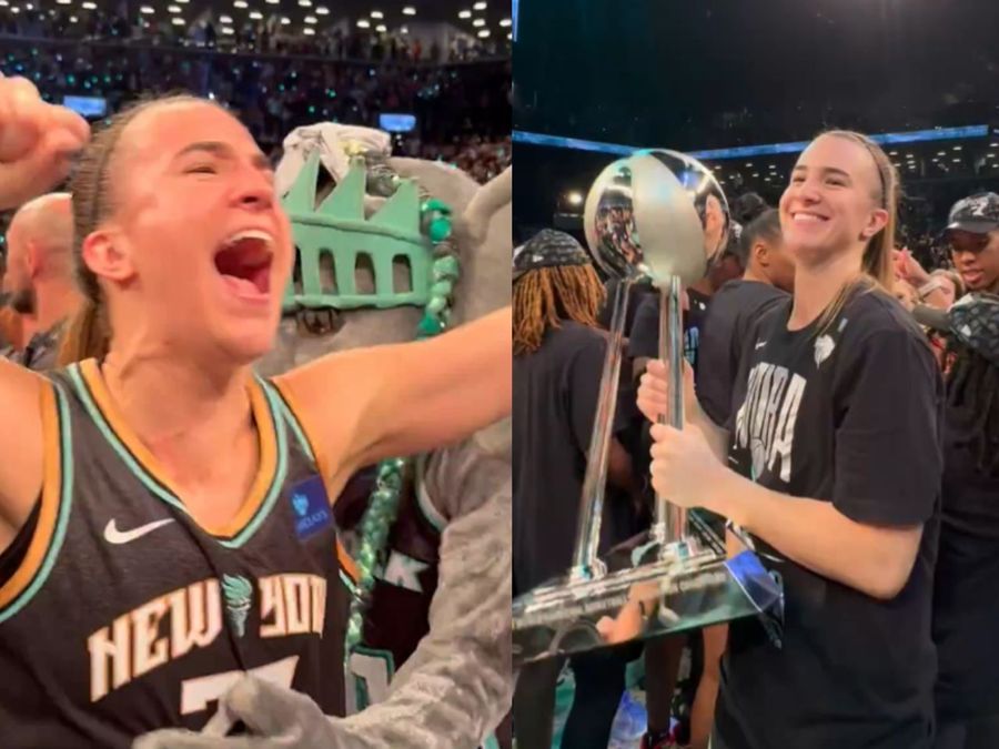 WATCH Sabrina Lonescu heroically celebrates as New York Liberty