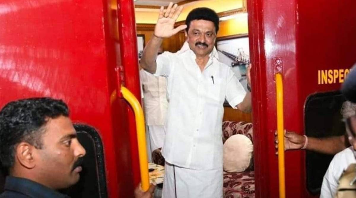 mk stalin train travel