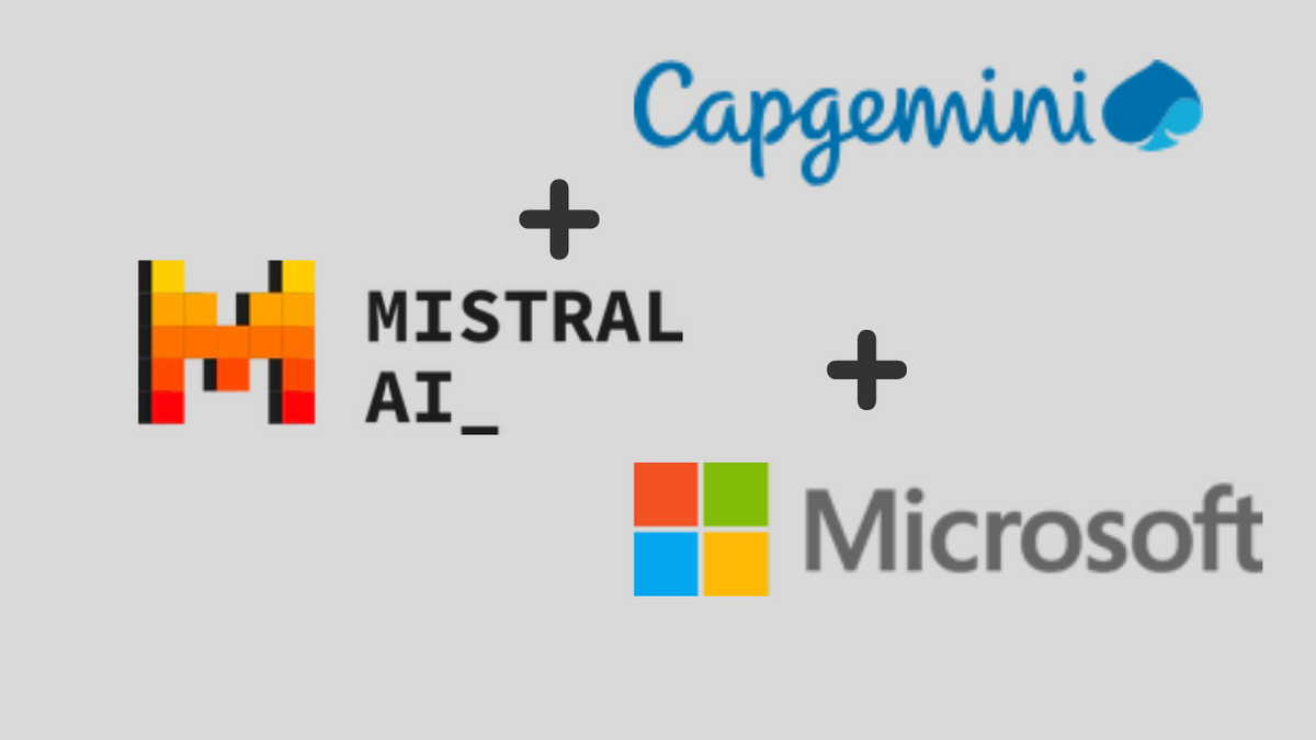 Capgemini, Mistral AI, & Microsoft join to boost generative AI adoption