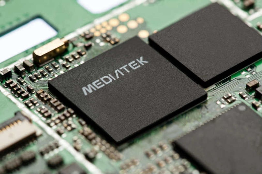  A close-up of a MediaTek chip, which is a premium chipset for Indonesian smartphones.