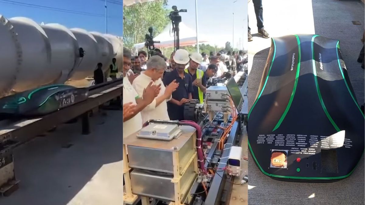 WATCH | India's Hyperloop Tube at 410 metres, shared by Ashwini ...