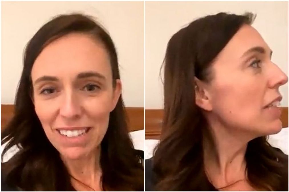 Watch New Zealand PM Jacinda interrupted by daughter during livestream