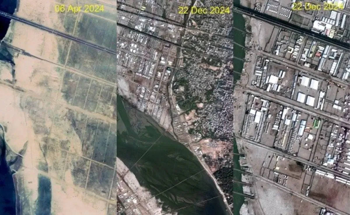 মহাকাশৰ পৰা কেনে দেখি মহা কুম্ভ মেলাৰ পৰিবেশ?