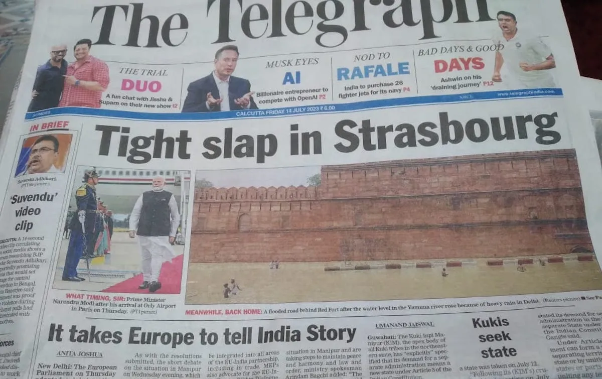 The Telegraph rejoices EU's interference in Manipur