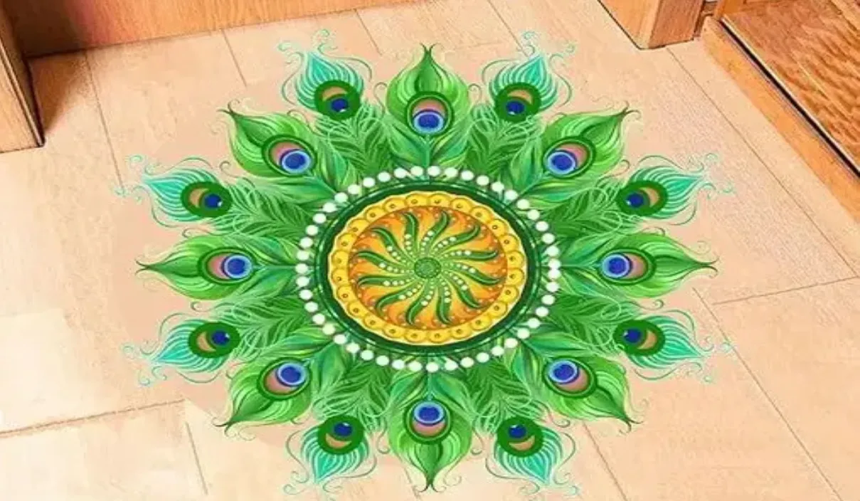 Diwali Rangoli Floor Stickers