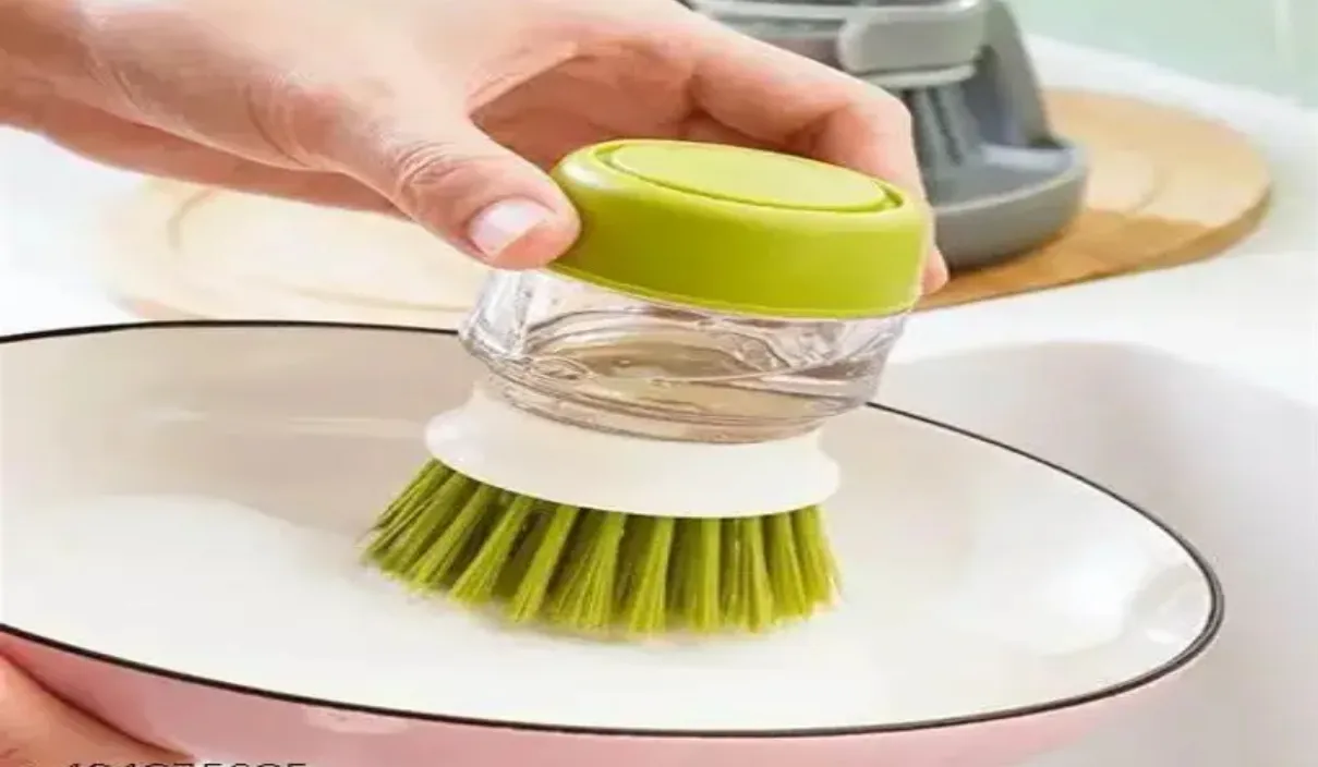 Self-Dispensing Dish Cleaning Brush