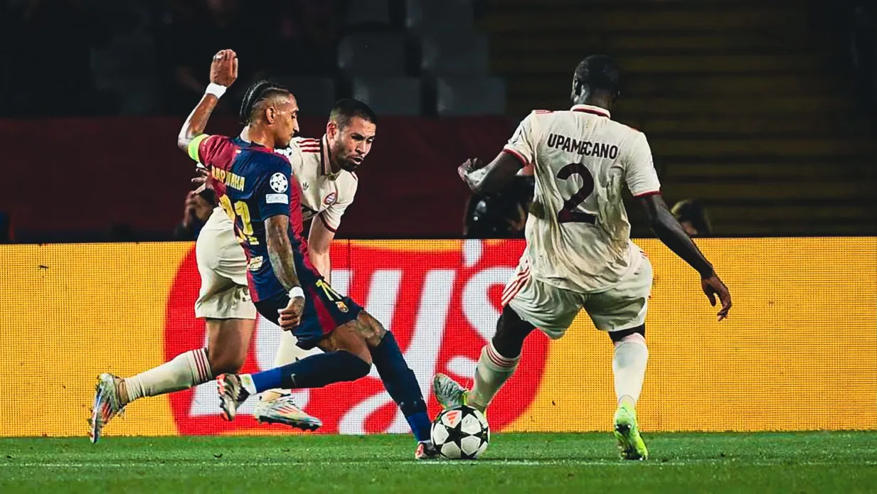 Barcelona vs Bayern Munich UEFA Champions League 2024-25 LIVE scores, News and Updates | Raphinha scores a first-half brace | BAR 3-1 BAY - sportzpoint.com