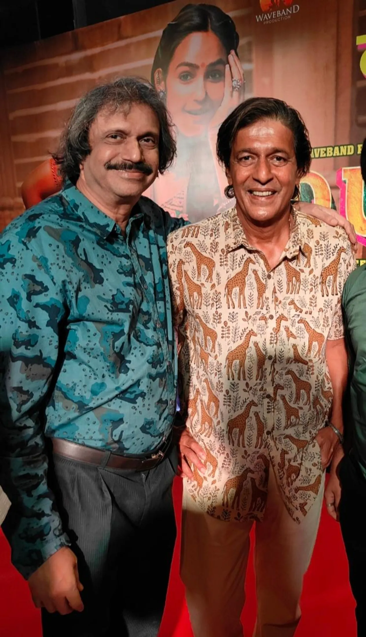 Dukaan premiere--Chunky Pandey ( right) with Chaitanya Padukone