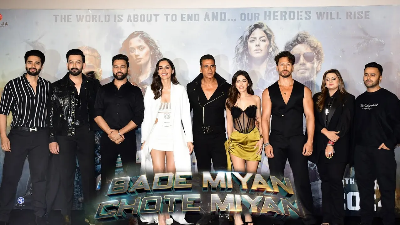 LIVE Akshay Kumar & Tiger Shroff At The Official Trailer Launch Of Bade  Miyan Chote Miyan - YouTube