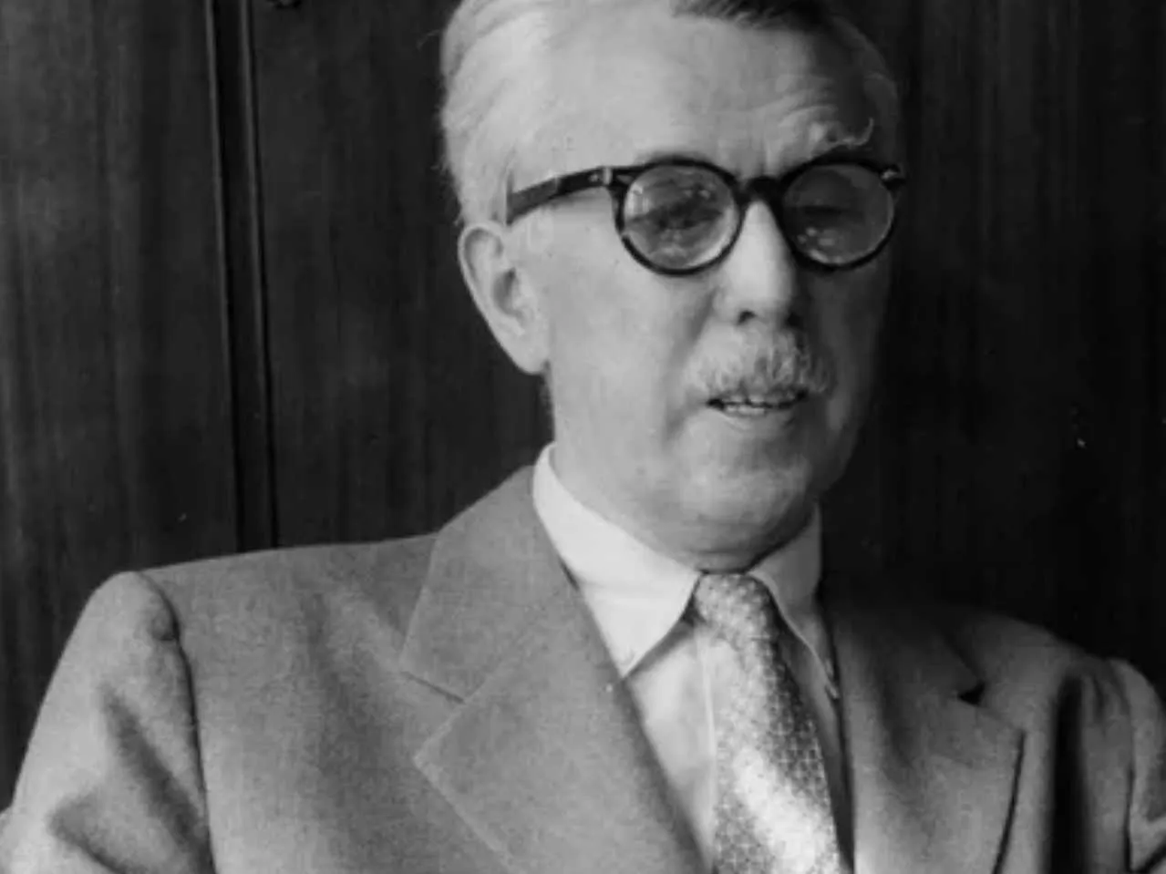 b/w image of james thurber