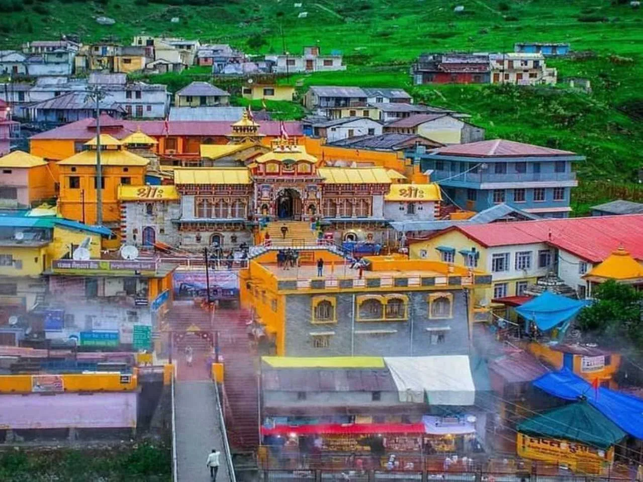 Badrinath arial view