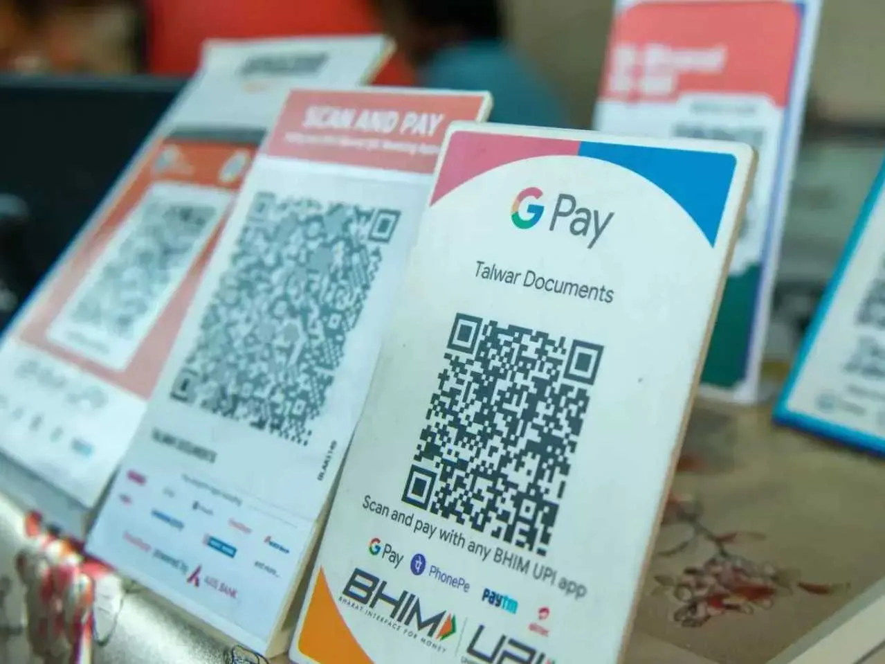 QR codes for UPI Payments