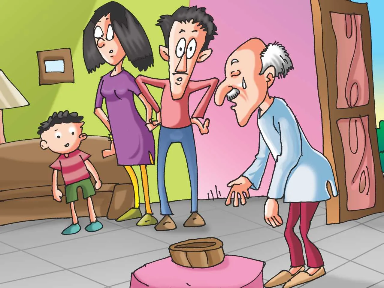 Family cartoon image