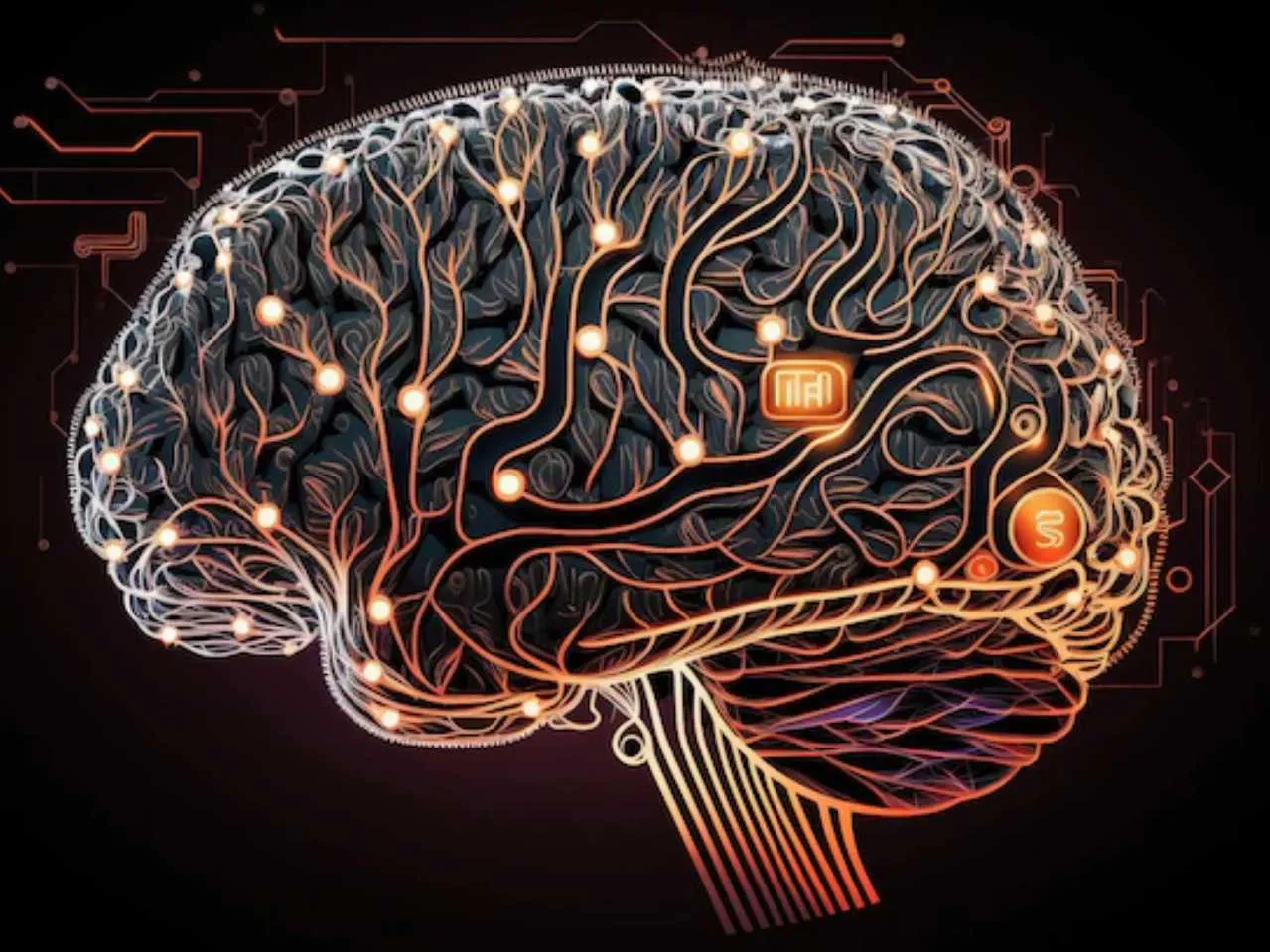 Brain futuristic image