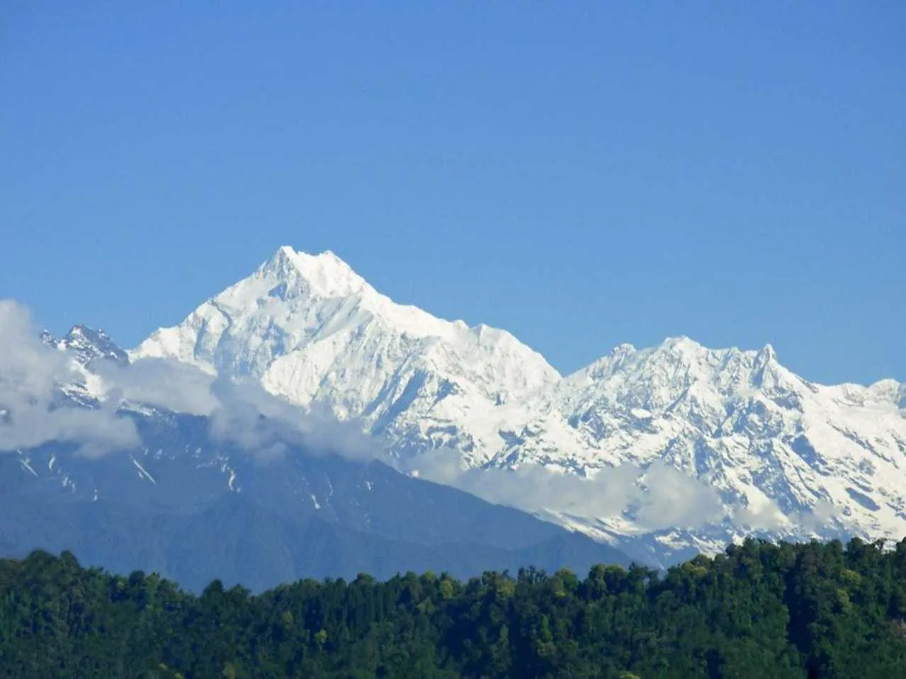 Kanchanjunga mountain from Gangtok