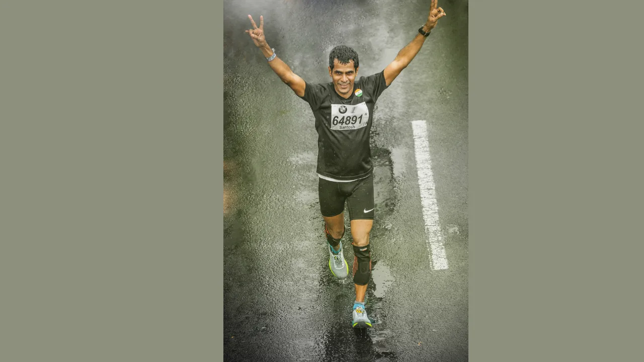 Santosh Padhi running