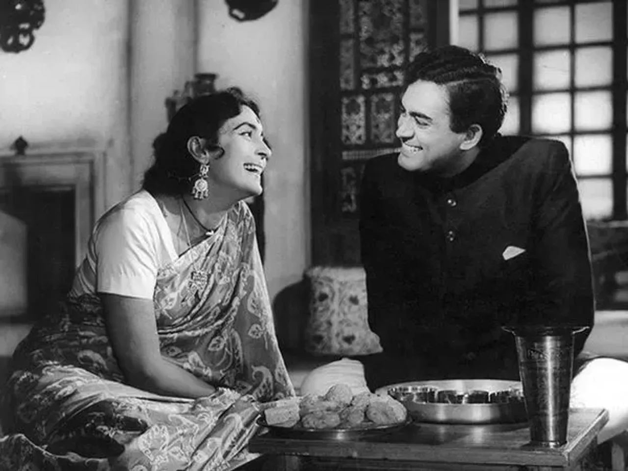Nutan with Mr. Kumtakar