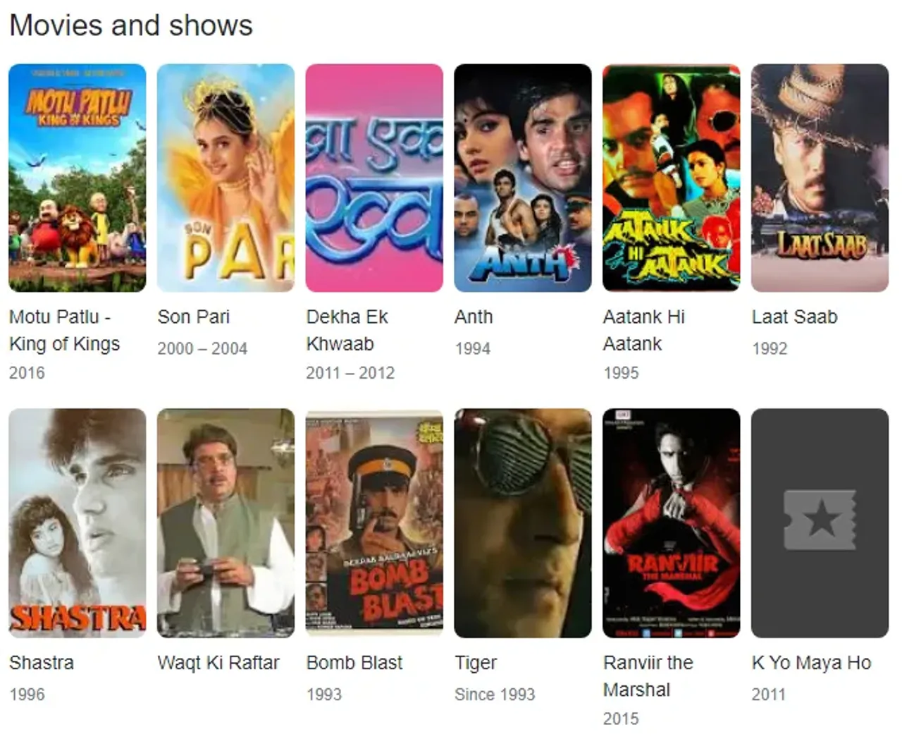 niraj vikram movies and tv shows