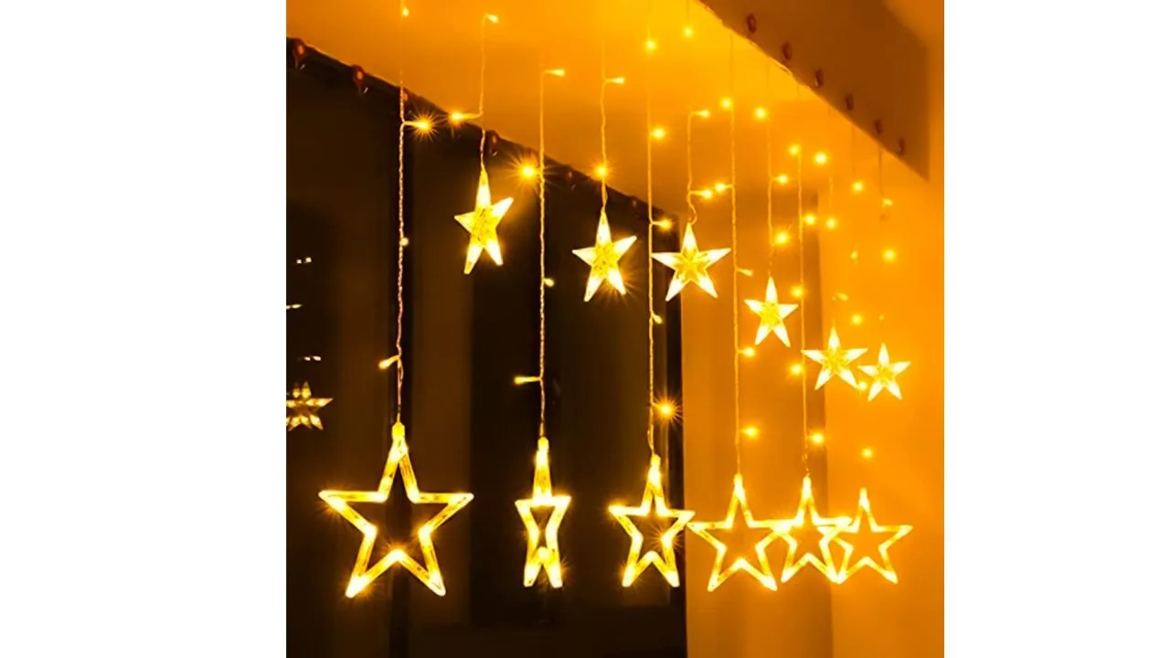 Rylan 12 Star 138 LED Curtain String Lights