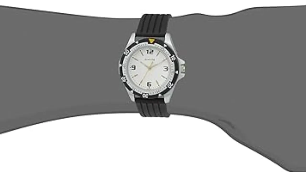SF Quartz Analog White Dial Watch for Men