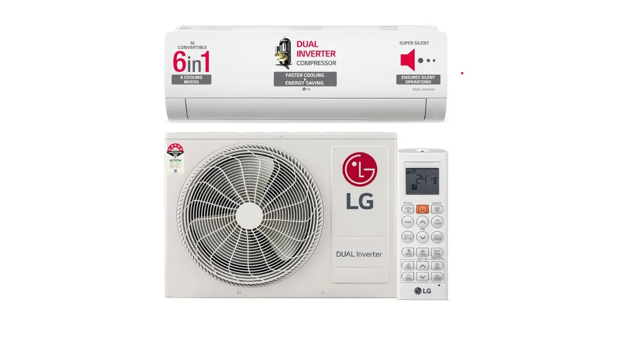 LG 1.5 Ton 5 Star DUAL Inverter Split AC