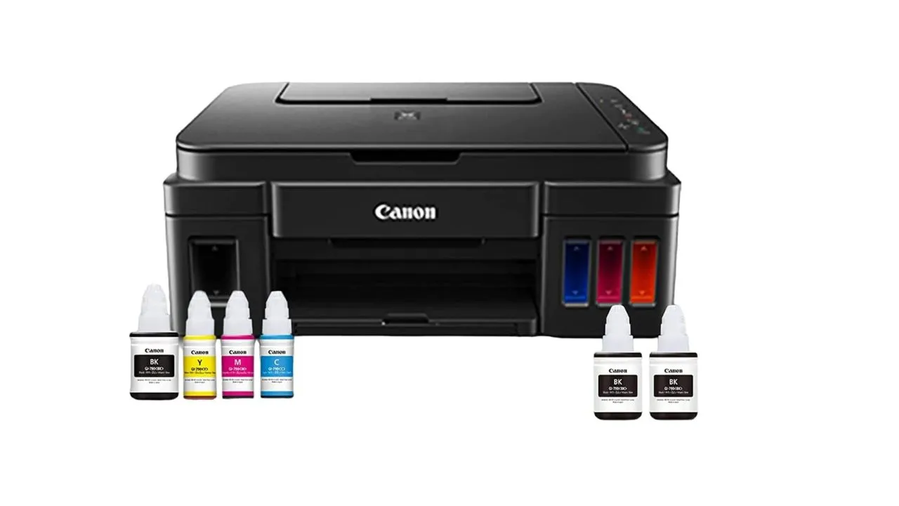 Canon PIXMA MegaTank G3000 All in One WiFi Inktank Colour Printer with 2 Additional Black Ink Bottles