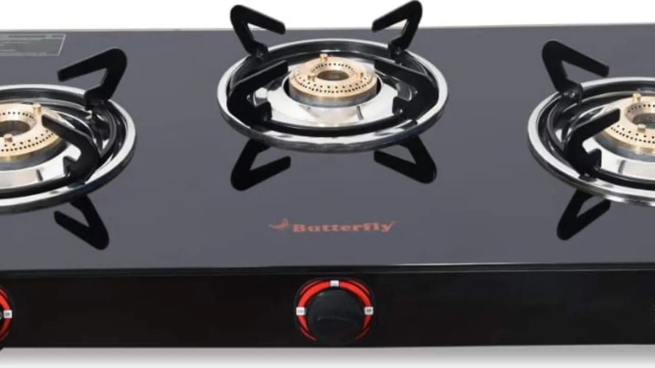 Butterfly Smart 3 Burner Glass Top Gas Stove