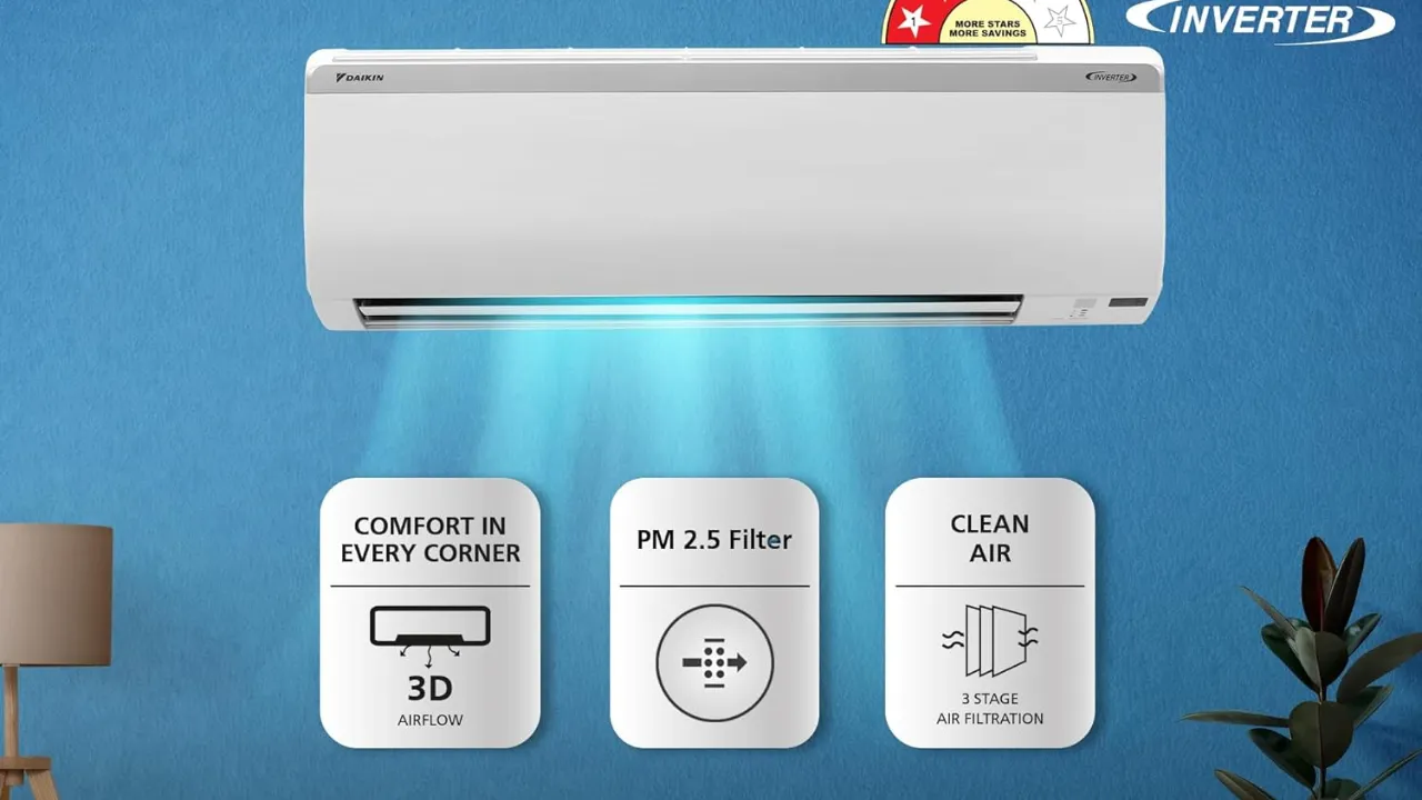 Daikin 1.5 Ton 3 Star Inverter Split AC