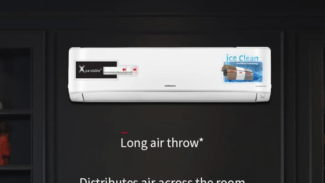 Hitachi 1.5 Ton Class 3 Star, ice Clean, Xpandable+, Inverter Split AC