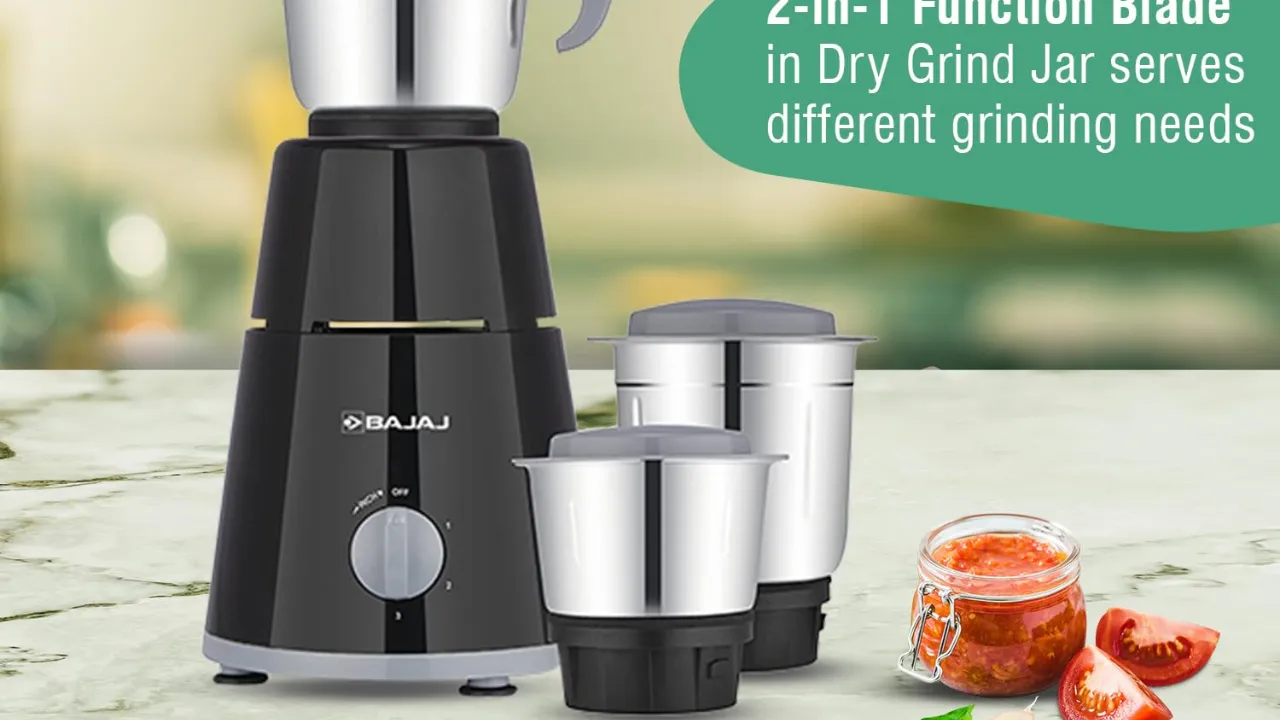 Bajaj GX-1 Mixer Grinder 500 W|Superior Mixie For Kitchen