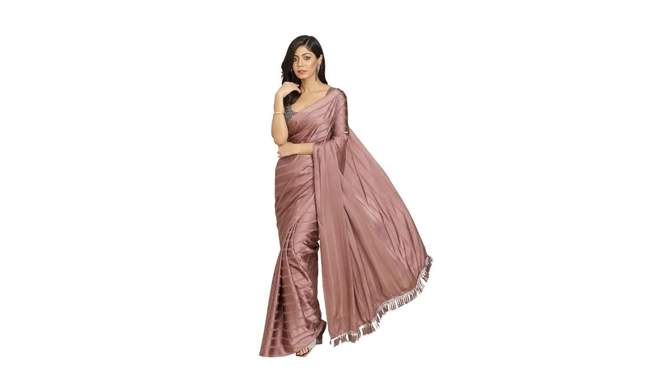 Womanista Women's Satin Sarees