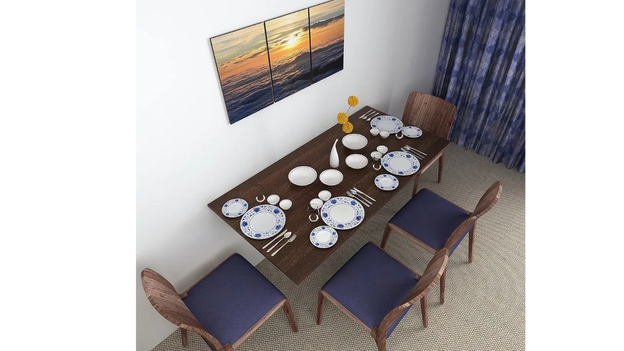 BLUEWUD Hemming Engineered Dining Table 