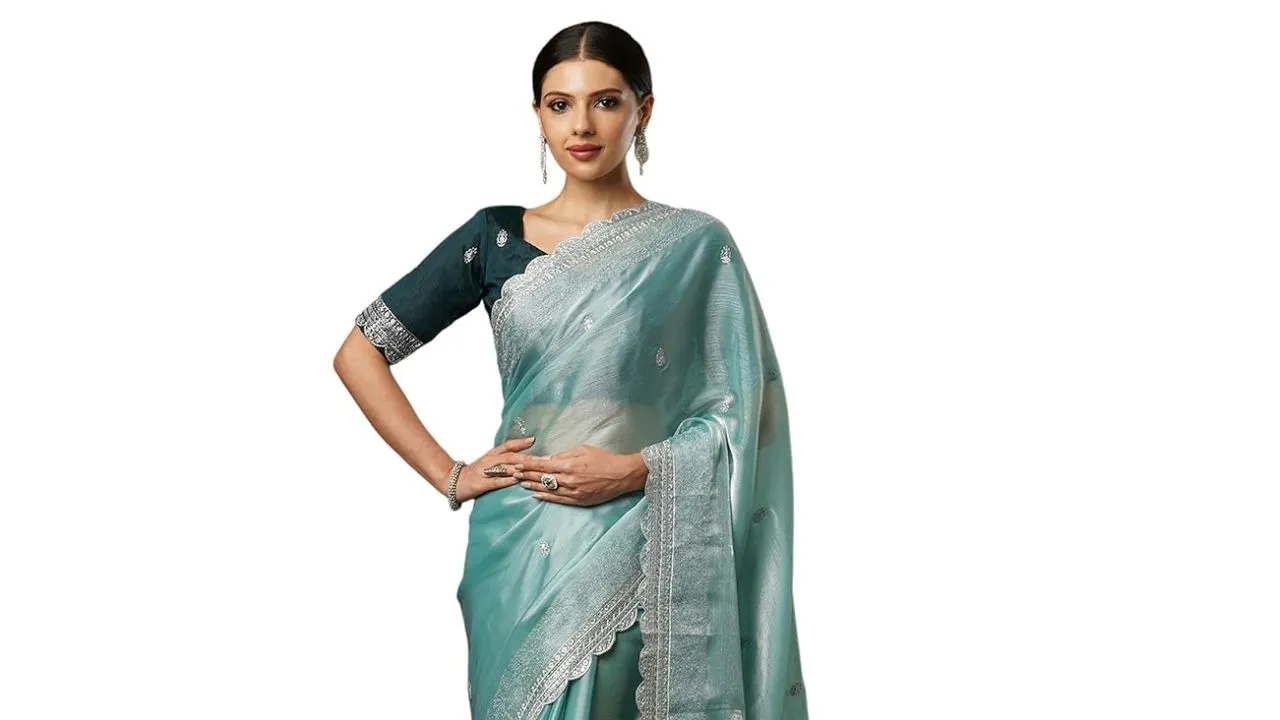 SIRIL Women's Tissue Silk Saree