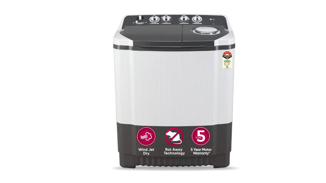4. LG 7 Kg 5 Star Wind Jet Washing Machine 