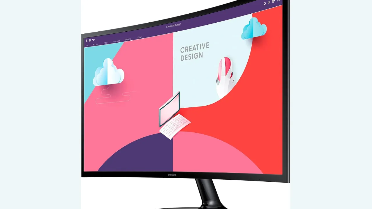 Samsung 24-Inch(59.8cm) FHD, 75 Hz, 1800R Curved 1,920 X 1,080 LED Monitor