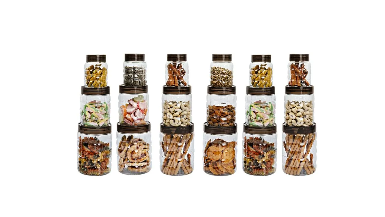 CELLO Checkers Pet Plastic Airtight Canister Set 