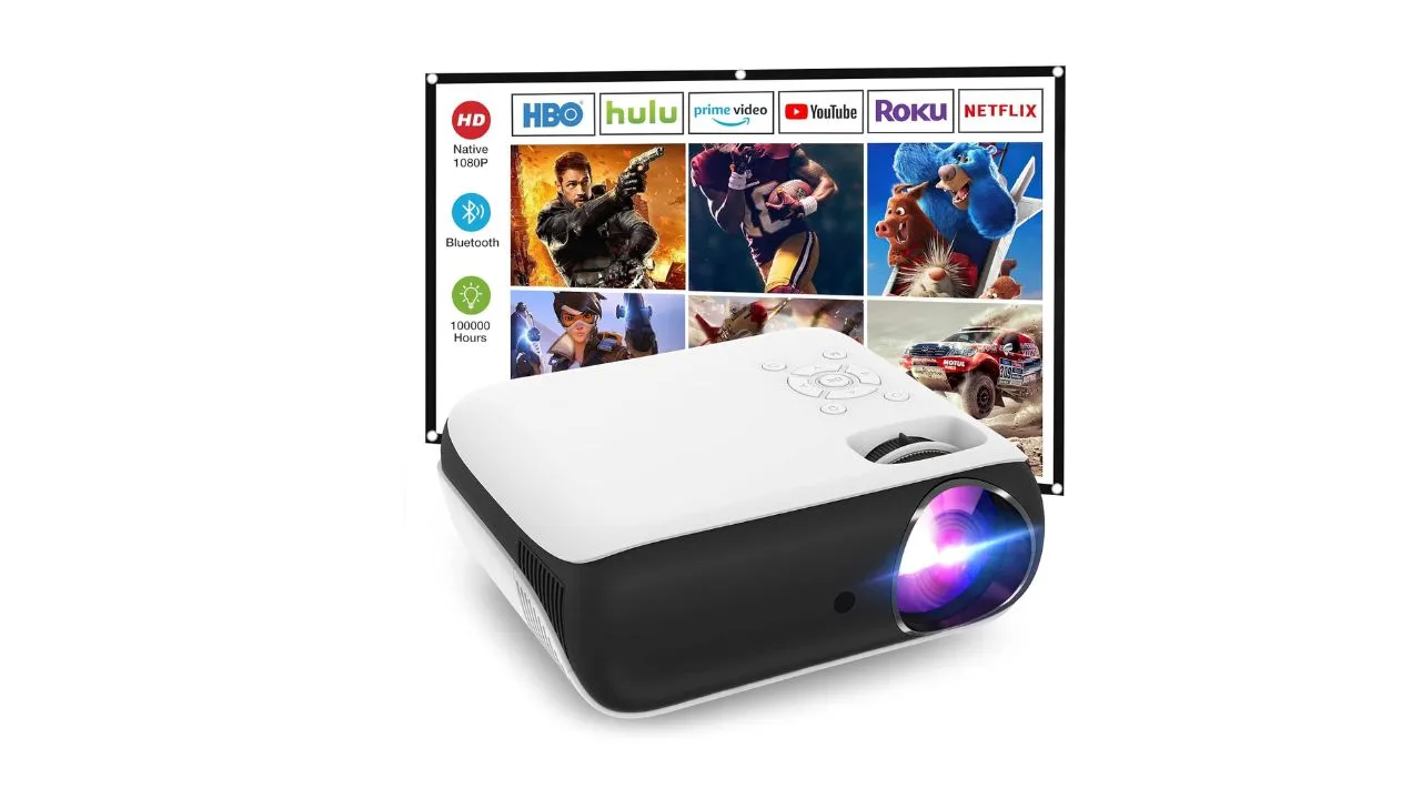HAPPRUN Projector Compatible with Smartphone