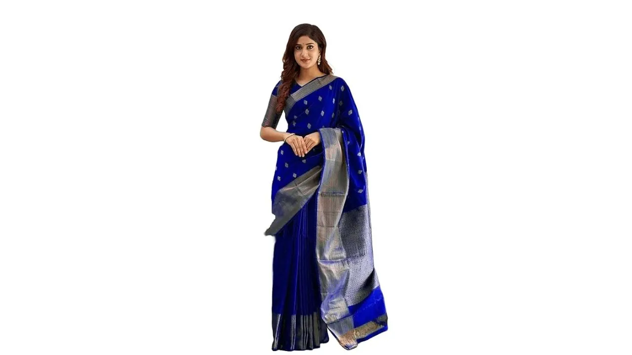 Yashika Women's Banarasi Kanjivaram Saree 