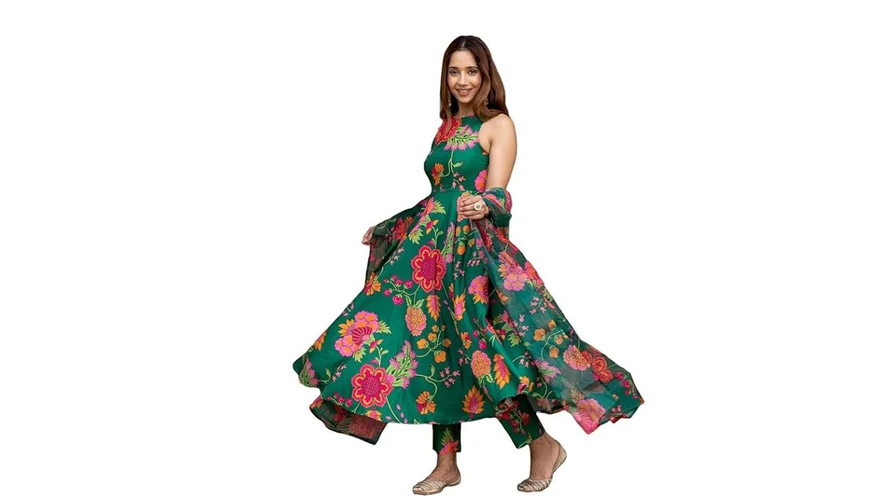 ANNI DESIGNER Anarkali Printed Kurta 