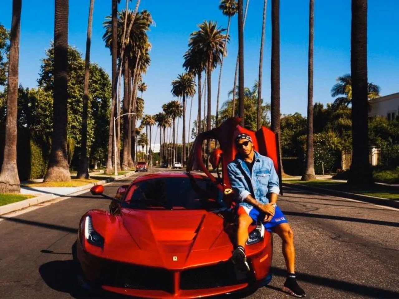   La Ferrari Aperta is one of the most expensive cars owned by Lewis Hamilton