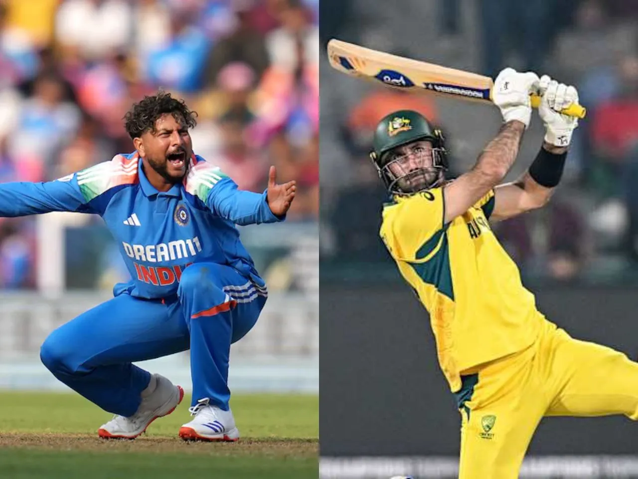 Kuldeep Yadav and Glenn Maxwell