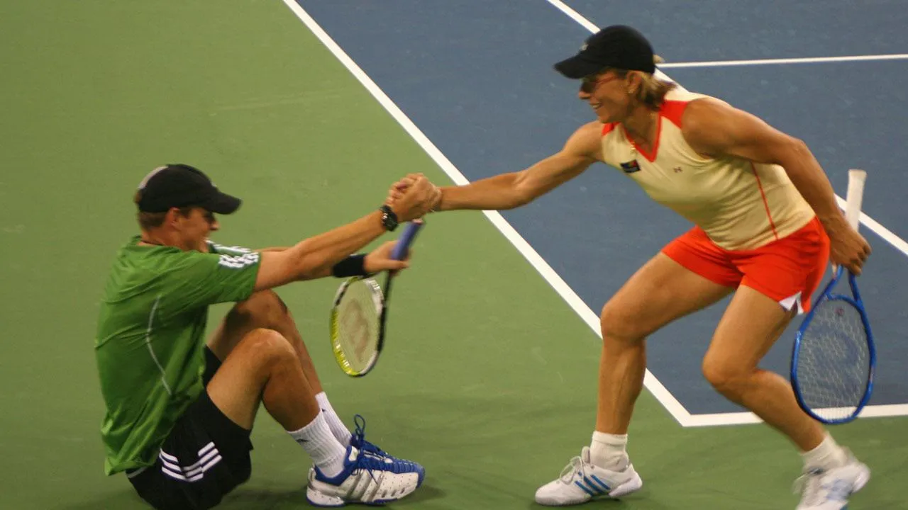 Martina Navratilova and Bob Bryan