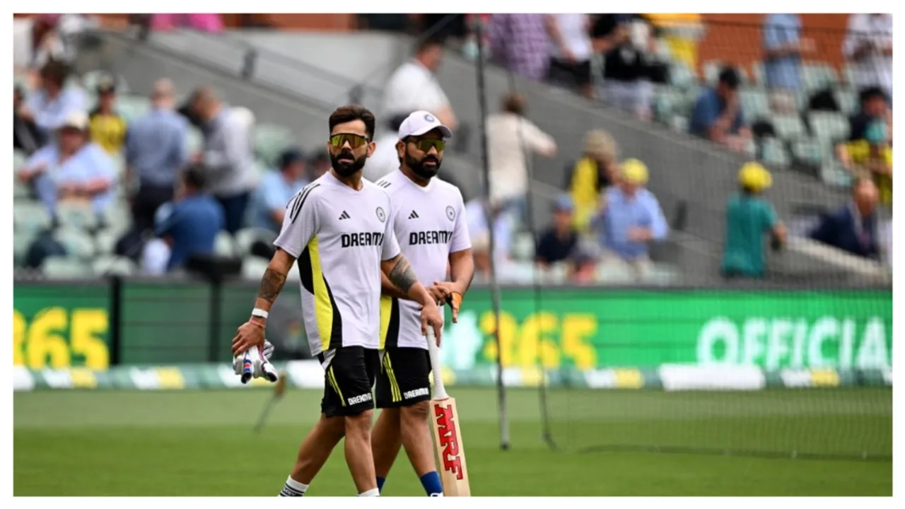  Virat Kohli (L) and Rohit Sharma during the BGT 2024-25 edition Photograph: (AFP) 