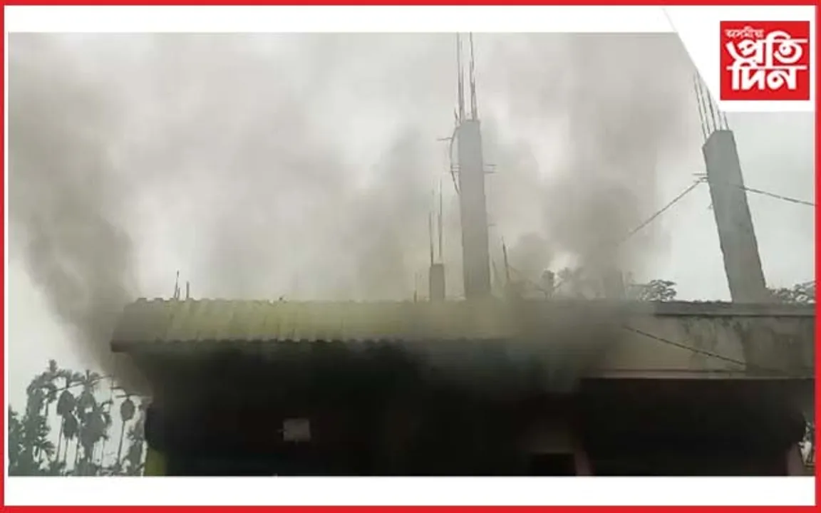 লংকা অগ্নিকাণ্ডঃ জুইত ভস্মীভূত ব্যৱসায়িক প্ৰতিষ্ঠান