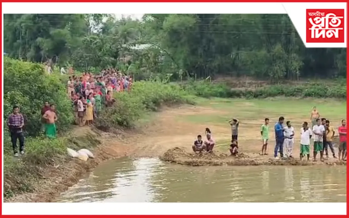 পুখুৰীত পৰি সলিল সমাধি পিতা-পুত্ৰৰ...