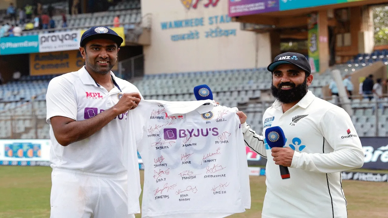 R Ashwin and Ajaz Patel