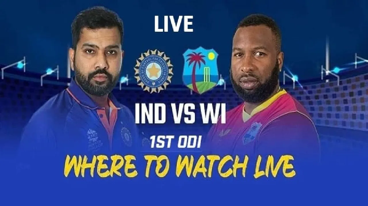 IND vs WI 1st ODI 2022 where to Watch
